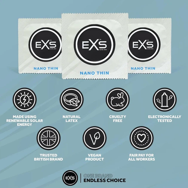 Презерватив - EXS Nano Thin Condom, 1 шт. - Фото 4 Презерватив - EXS Nano Thin Condom, 1 шт. - зображення 4
