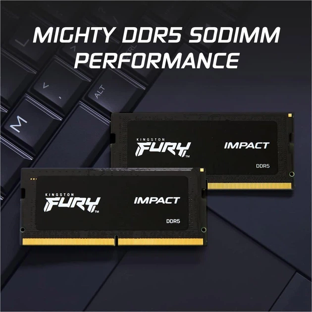 Модуль пам'яті Kingston DRAM 16GB 6400MT/s DDR5 CL38 SODIMM FURY Impact XMP - Фото 3 Модуль пам'яті Kingston DRAM 16GB 6400MT/s DDR5 CL38 SODIMM FURY Impact XMP - зображення 3