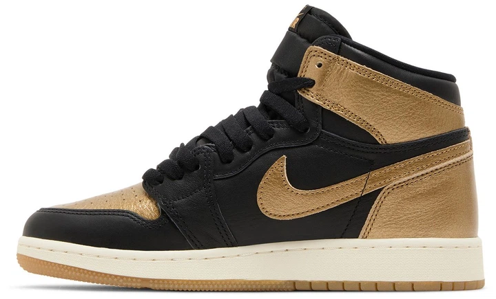 Женские кроссовки Air Jordan 1 Retro High OG GS 'Black Gold' FD1437 071 золотой 38.5 - Фото 5 Женские кроссовки Air Jordan 1 Retro High OG GS 'Black Gold' FD1437 071 золотой 38.5 - изображение 5