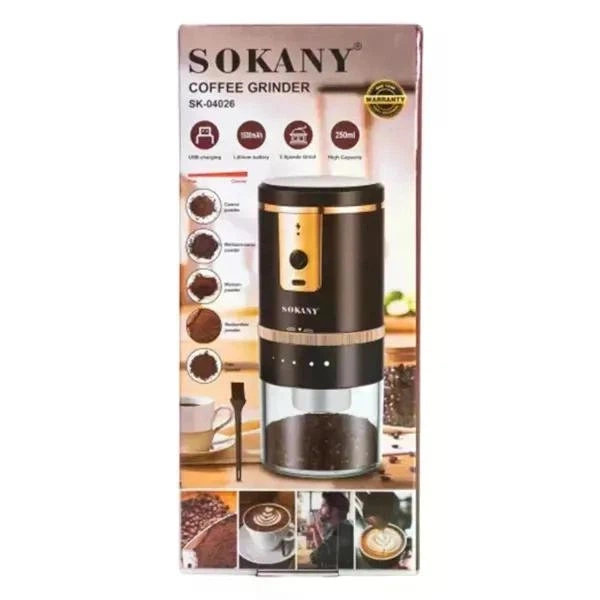 Кавомолка Sokany SK-04026 — електрична кавомолка для швидкого помелу кавових зерен, спецій та горіхів (7889) - Фото 4 Кавомолка Sokany SK-04026 — електрична кавомолка для швидкого помелу кавових зерен, спецій та горіхів (7889) - зображення 4