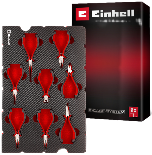 Набір плоскогубців Einhell E-Case для роботи в електроніці 8 шт. 49370523 (4009313705233) - Фото 1 Набір плоскогубців Einhell E-Case для роботи в електроніці 8 шт. 49370523 (4009313705233) - зображення 1