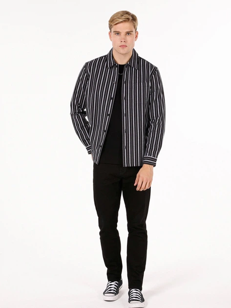 Рубашка хлопковая мужская Colin's CL1072112BLK S Black (8684112472737) - Фото 3 Рубашка хлопковая мужская Colin's CL1072112BLK S Black (8684112472737) - изображение 3