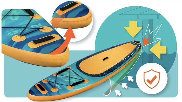 Nadmuchiwana deska SUP Neo Sport Aquasurf 320 x 84 x 15 cm Zestaw 170214 (5903890632625) - obraz 3