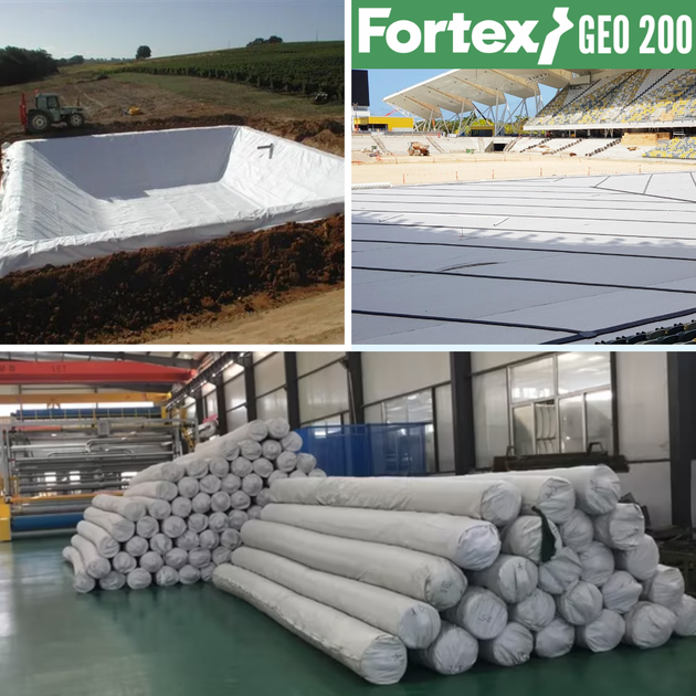 Геотекстиль нетканий PP Fortex Geo 200 г/м2, S18NW, 6 х 100 м, 600 м2 - Фото 9 Геотекстиль нетканий PP Fortex Geo 200 г/м2, S18NW, 6 х 100 м, 600 м2 - зображення 9