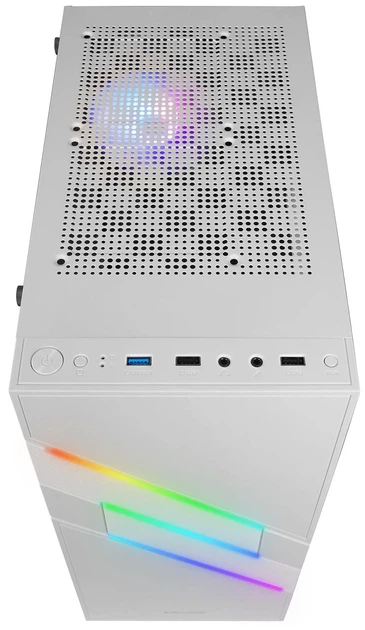 Корпус для ПК Mars Gaming MC-U3 / Midi Tower / ARGB / Закаленное стекло / Без БП / Белый (101655462) - изображение 3