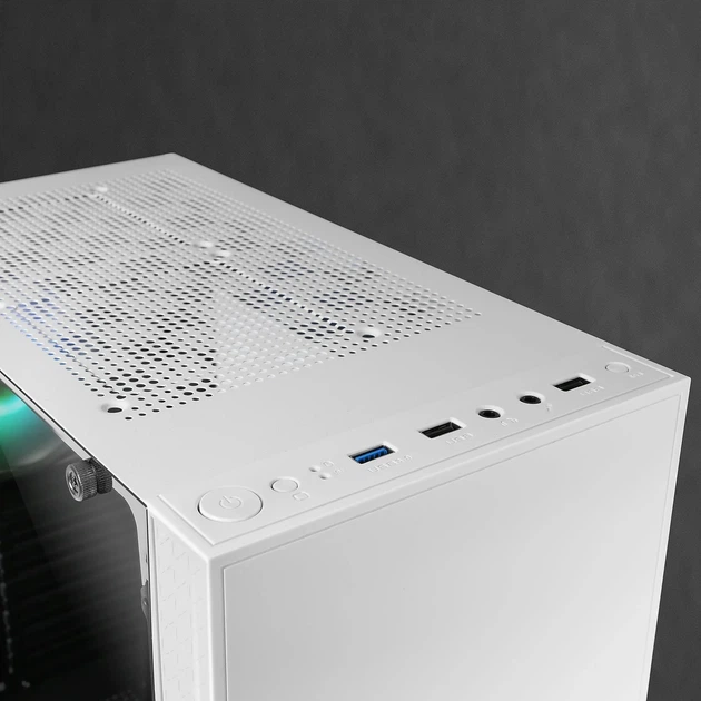 Корпус для ПК Mars Gaming MC-U3 / Midi Tower / ARGB / Закаленное стекло / Без БП / Белый (101655462) - изображение 6