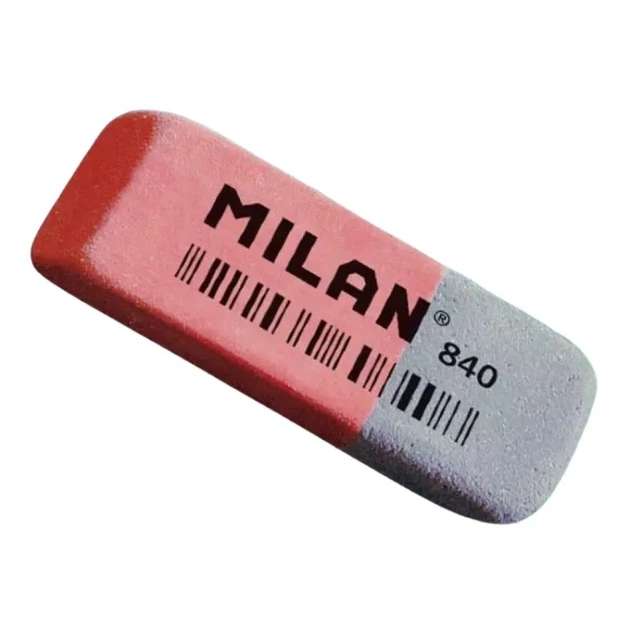 Гумка прямокутна MILAN 840 Червоно-синій shop (8414034608408) - Фото 1 Гумка прямокутна MILAN 840 Червоно-синій shop (8414034608408) - зображення 1