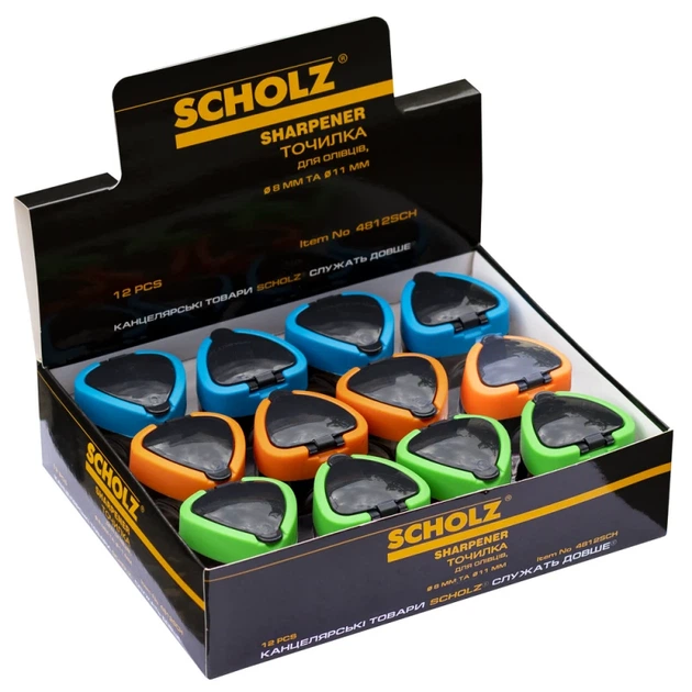 Точилка SCHOLZ 4812SCH Разноцветный shop (8591662481204) - Фото 2 Точилка SCHOLZ 4812SCH Разноцветный shop (8591662481204) - изображение 2