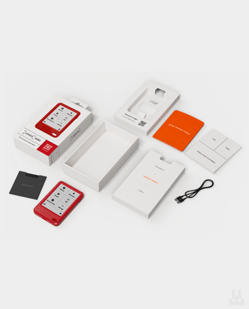 Крипто-гаманець Ledger Nano Gen5 Cherry Red + Recovery Key - Фото 3 Крипто-гаманець Ledger Nano Gen5 Cherry Red + Recovery Key - зображення 3