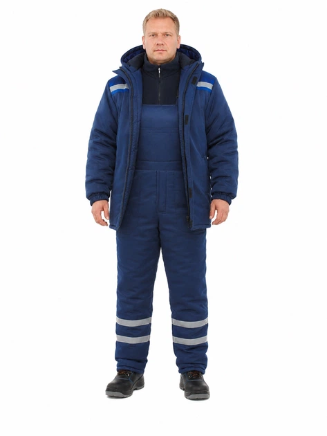 Костюм утепленный SVAN INDUSTRIAL с полукомбинезоном синий, размер 44-46/170-176 - изображение 2