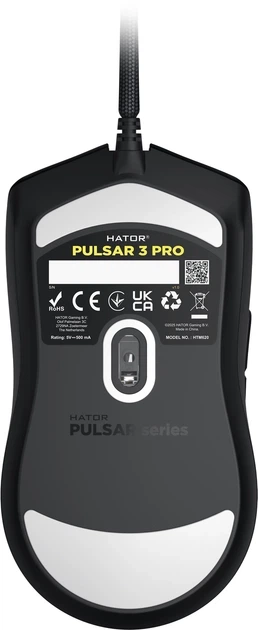 Миша HATOR Pulsar 3 PRO USB Black (HTM620) - Фото 6 Миша HATOR Pulsar 3 PRO USB Black (HTM620) - зображення 6