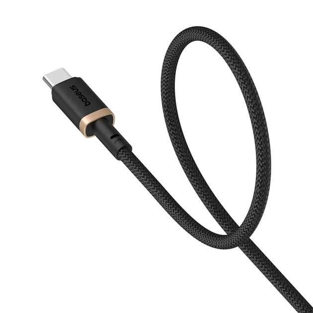 Кабель Baseus Dura Series Fast Charging Cable USB to Type-C 60W 1m Gold+Black - зображення 4