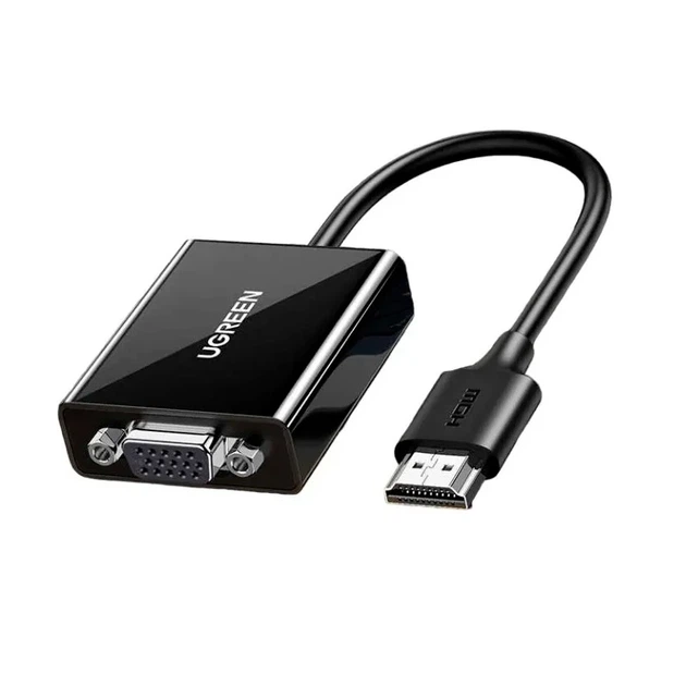 Перехідник UGREEN CM611 HDMI to VGA Adapter(UGR-90813) - Фото 2 Перехідник UGREEN CM611 HDMI to VGA Adapter(UGR-90813) - изображение 2