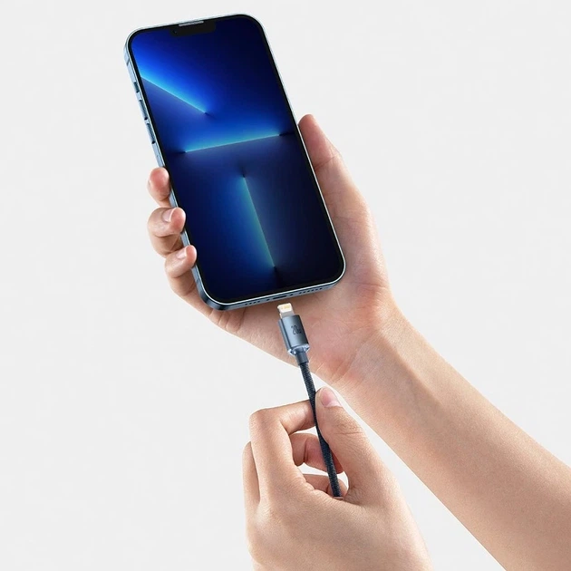Кабель Baseus Crystal Shine Series Fast Charging Data Cable Type-C to iP 20W 2m Black - изображение 10