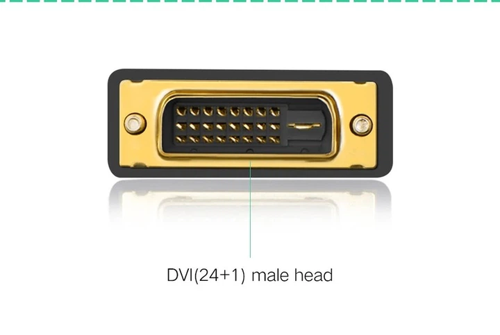 Адаптер UGREEN 20124 DVI 24+1 Male to HDMI Female Adapter (Black) (UGR-20124) - изображение 4
