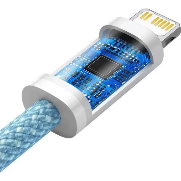 Кабель Baseus Dynamic Series Fast Charging Data Cable Type-C to iP 20W 1m Blue - Фото 6 Кабель Baseus Dynamic Series Fast Charging Data Cable Type-C to iP 20W 1m Blue - зображення 6
