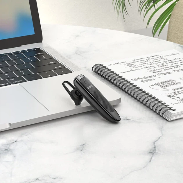 Bluetooth гарнітура HOCO E60 Brightness business BT headset Black - изображение 6