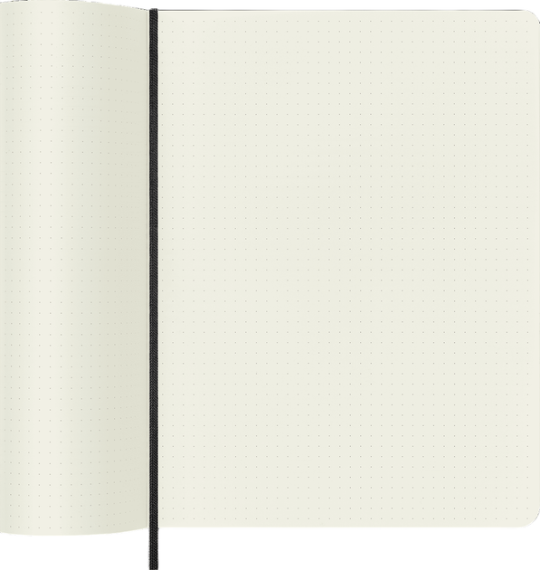 Notes Moleskine Classic XL Czarny w kropki 19 x 25 cm 192 strony (8051272892758) - obraz 4