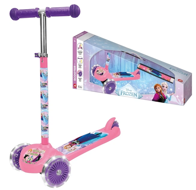 Дитячий триколісний самокат AS Company Scooter Plus Disney Frozen зі світловими колесами (1500-50291) (5203068502911) - Фото 2 Дитячий триколісний самокат AS Company Scooter Plus Disney Frozen зі світловими колесами (1500-50291) (5203068502911) - зображення 2