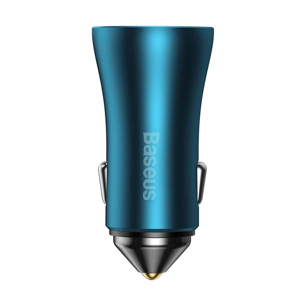 Автомобільний зарядний пристрій Baseus Golden Contactor Pro Dual Fast Charger Car Charger C+C 40W Blue - Фото 4 Автомобільний зарядний пристрій Baseus Golden Contactor Pro Dual Fast Charger Car Charger C+C 40W Blue - изображение 4