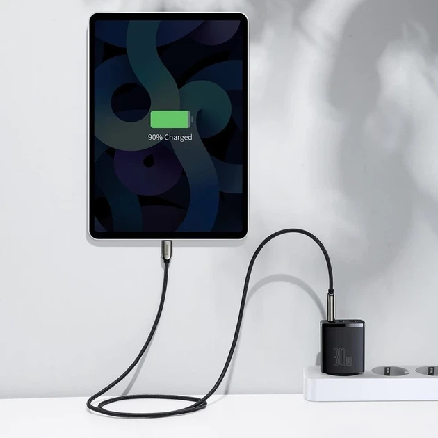 Мережевий зарядний пристрій Baseus Compact Quick Charger 2U+C 30W EU Black - изображение 5