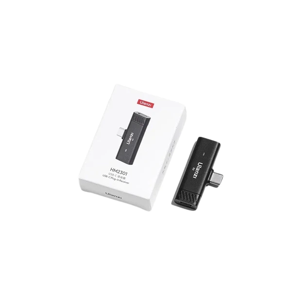 Приймач додатковий для бездротового мікрофона Ulanzi HM2301 Wireless Lavalier Microphone(Only receiver) (A007 HM2301) - Фото 2 Приймач додатковий для бездротового мікрофона Ulanzi HM2301 Wireless Lavalier Microphone(Only receiver) (A007 HM2301) - изображение 2