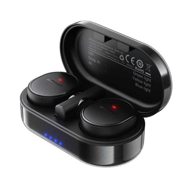 Бездротова мікрофонна система ACEFAST R3 dual-mic (Type-C) Black - изображение 3
