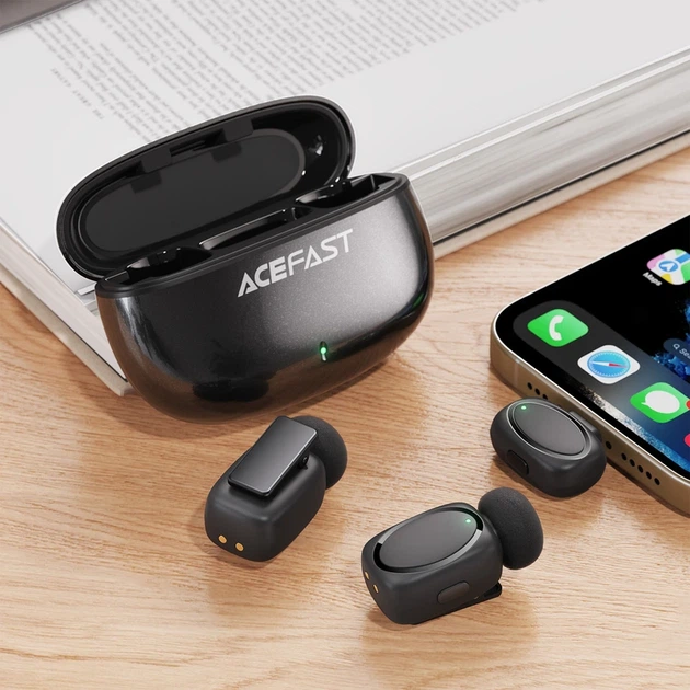 Бездротова мікрофонна система ACEFAST R2 dual-mic (Type-C) Black - Фото 7 Бездротова мікрофонна система ACEFAST R2 dual-mic (Type-C) Black - изображение 7