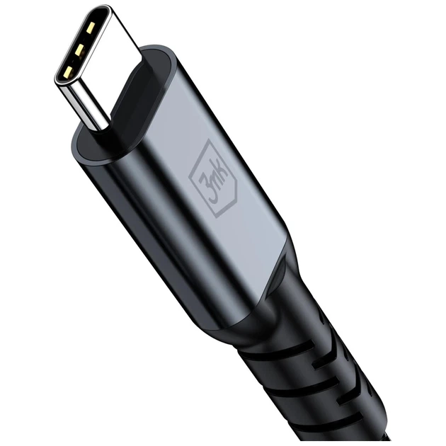 Кабель 3mk Hyper Cable N-SERIES USB-C to USB-C Thunderbolt 4 2m 48V/5A 240W Black (5903108758185) - изображение 3