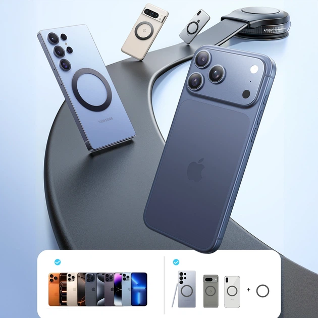 Магнітний тримач Joyroom JR-ZS518 Bendable Magnetic Phone Holder Black (6956116752514) - Фото 12 Магнітний тримач Joyroom JR-ZS518 Bendable Magnetic Phone Holder Black (6956116752514) - зображення 12