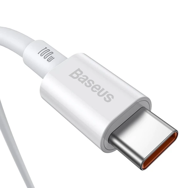 Кабель Baseus Superior Series Fast Charging PD USB-С to USB-С 2m 100W White (CATYS-C02) - зображення 3