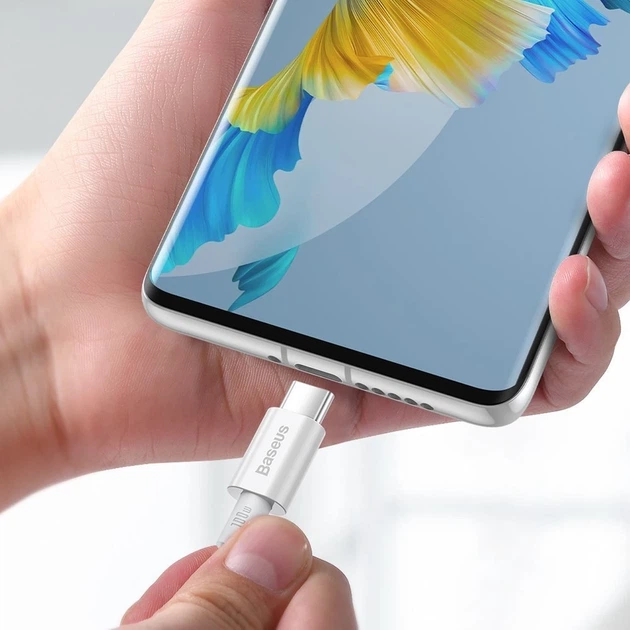 Кабель Baseus Superior Series Fast Charging PD USB-С to USB-С 2m 100W White (CATYS-C02) - зображення 9