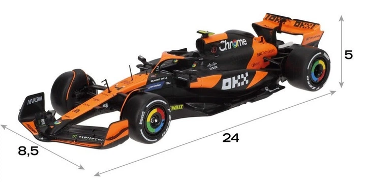 Metalowy model samochodu Bburago F1 McLaren MCL38 Lando Norris 1:24 18-28040_4 (4893993280407) - obraz 5
