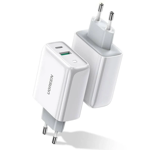 Мережевий зарядний пристрій UGREEN CD170 38W USB-C Wall Charger EU (White) (UGR-60468) - изображение 3