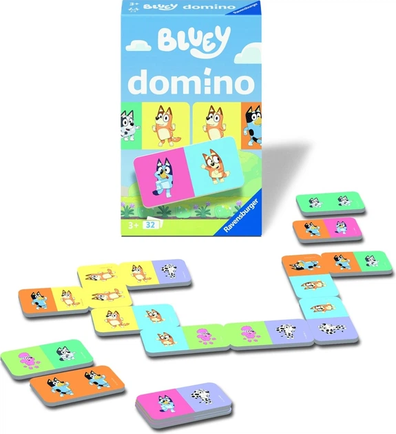 Gra planszowa Ravensburger Bluey Domino (4005556249022) - obraz 2