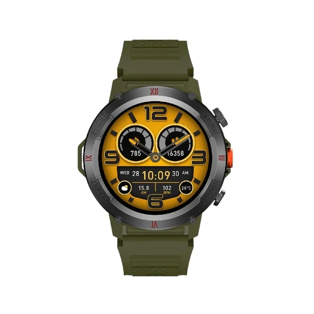 Смарт-годинник IWO X22 38mm. 330 mAh, IP68 Army Green - Фото 7 Смарт-годинник IWO X22 38mm. 330 mAh, IP68 Army Green - изображение 7