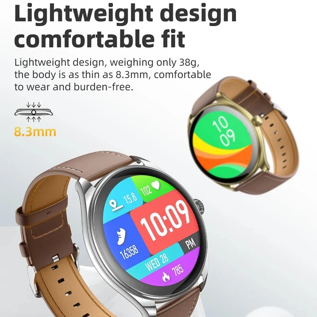 Смарт-годинник HOCO Y22 AMOLED 36mm. 200 mAh. IP67 Silver - изображение 7