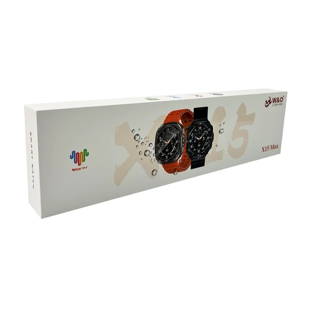 Смарт-годинник W&O X15 Max 38mm. 330 mAh. Amoled+IP67 Black - Фото 2 Смарт-годинник W&O X15 Max 38mm. 330 mAh. Amoled+IP67 Black - изображение 2