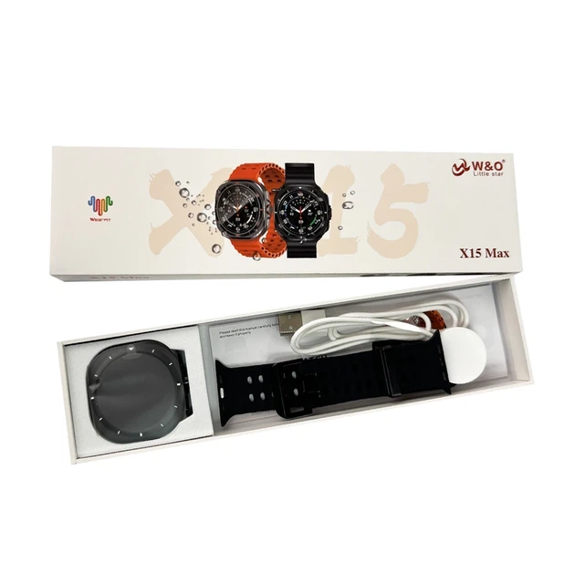 Смарт-годинник W&O X15 Max 38mm. 330 mAh. Amoled+IP67 Black - Фото 7 Смарт-годинник W&O X15 Max 38mm. 330 mAh. Amoled+IP67 Black - изображение 7