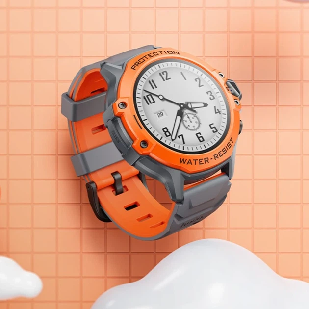 Дитячий смарт-годинник HOCO Y107 4G 32mm. 700 mAh. IP54. children phone watch orange - изображение 6
