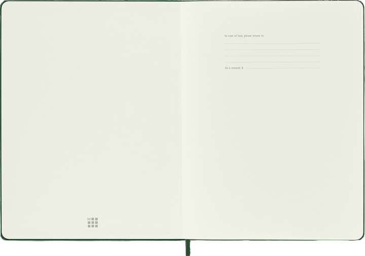 Notes Moleskine Classic XL Zielony gładki 19 x 25 cm 192 strony (8058647629117) - obraz 3
