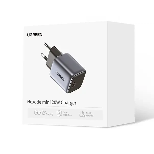 Мережевий зарядний пристрій UGREEN CD318 Nexode mini 20W Charger EU (UGR-90664) - зображення 2