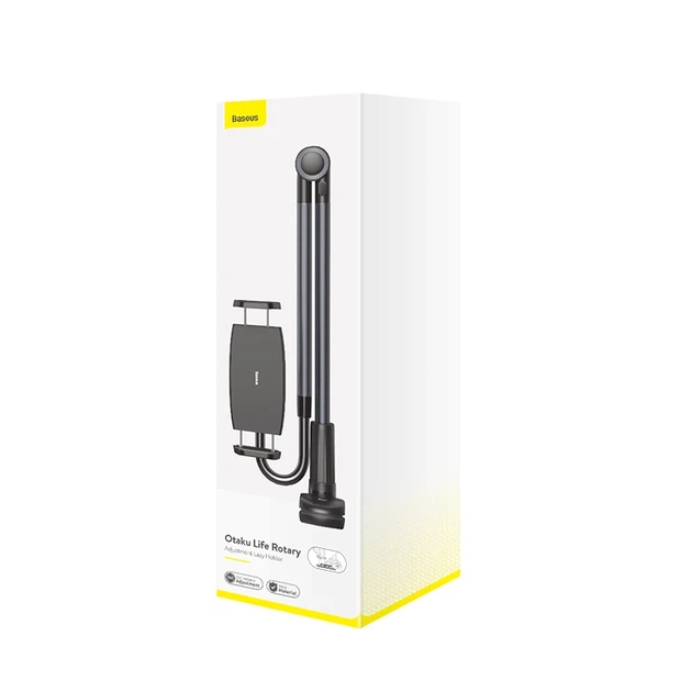 Тримач для мобiльного Baseus Otaku life rotary adjustment lazy holder Pro(Applicable for phone/ ipad) gray - Фото 2 Тримач для мобiльного Baseus Otaku life rotary adjustment lazy holder Pro(Applicable for phone/ ipad) gray - зображення 2