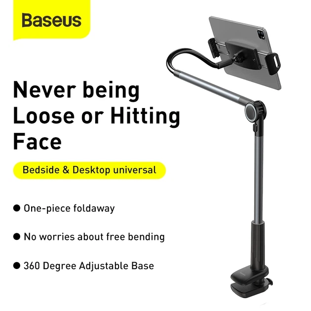 Тримач для мобiльного Baseus Otaku life rotary adjustment lazy holder Pro(Applicable for phone/ ipad) gray - Фото 9 Тримач для мобiльного Baseus Otaku life rotary adjustment lazy holder Pro(Applicable for phone/ ipad) gray - зображення 9