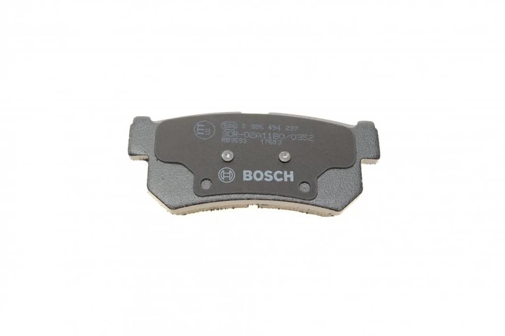 Гальмівні колодки BOSCH 0 986 494 237 SsangYong Rexton, Actyon, Korando, Kyron MPD13, 48413090A1, 48413090A01 - Фото 8 Гальмівні колодки BOSCH 0 986 494 237 SsangYong Rexton, Actyon, Korando, Kyron MPD13, 48413090A1, 48413090A01 - зображення 8