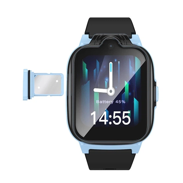 Дитячий смарт-годинник Hoco Y104 42mm. SIM 4G. Wi-Fi. 700 mAh. IP65 Blue - изображение 3