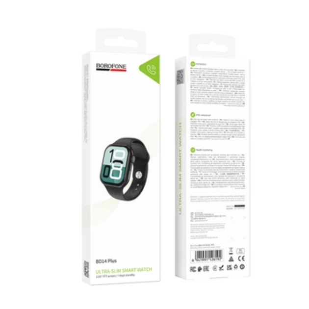 Смарт-годинник BOROFONE BD14 Plus 51mm. 200 mAh. IP54 Black Smart watch(call version) Black - изображение 2
