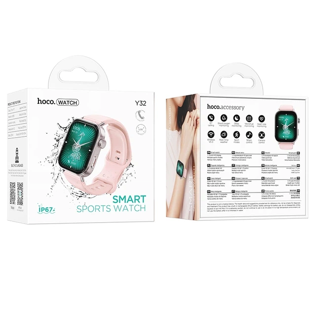 Смарт-годинник HOCO Y32 44mm. 225 mAh. IP67 Smart sports watch(call version) - изображение 2