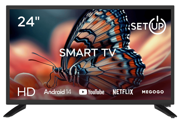 Телевізор SetUP 24HSF30 24" HD Smart TV Android - Фото 1 Телевізор SetUP 24HSF30 24" HD Smart TV Android - зображення 1