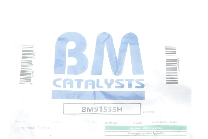 Каталізатор BM CATALYSTS BM91535H Skoda Roomster, Fabia; Volkswagen Polo; Seat Ibiza 03E253020NX, 03E253020PX, 03E253020QX - зображення 2